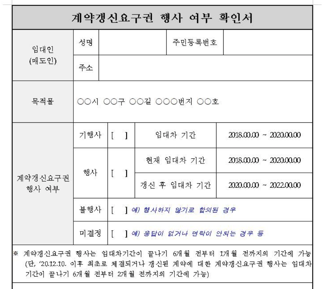 계약갱신청구권
